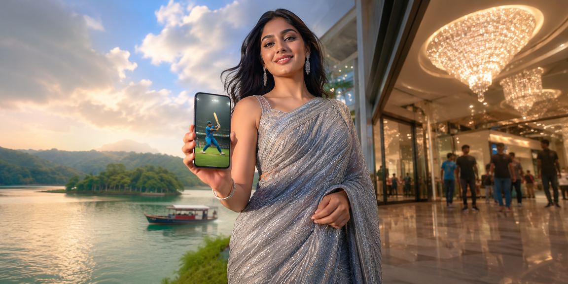 রাঙামাটিতে একজন তরুণ 930k - এ ক্রিকেট বেটিং ও গেম উপভোগ করছেন